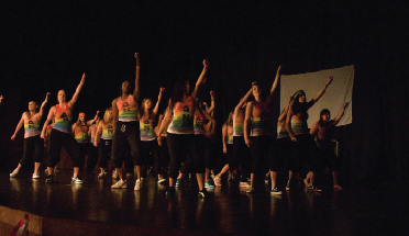 A Delta Nu dance in a past Mr. Dickinson pageant; the philanthropy is now called The Best of Dickinson. 