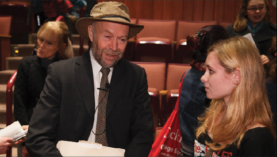 James Hansen, winner of the Joseph Priestly Award, presented a lecture. 