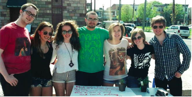 Members of Students for Sensible Drug Policy posing in Harrisburg at the Lobby Day rally in 2013. SSDP is currently organizing a petition at Dickinson