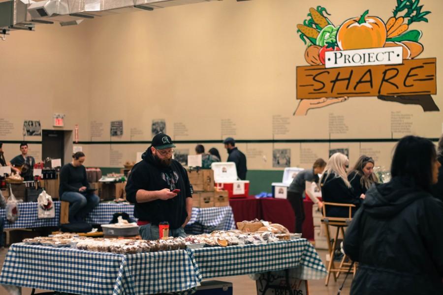 Local vendors sell foods and other products at the farmer’s market, which is held at Project Share Wednesdays from 3 to 7 p.m.
