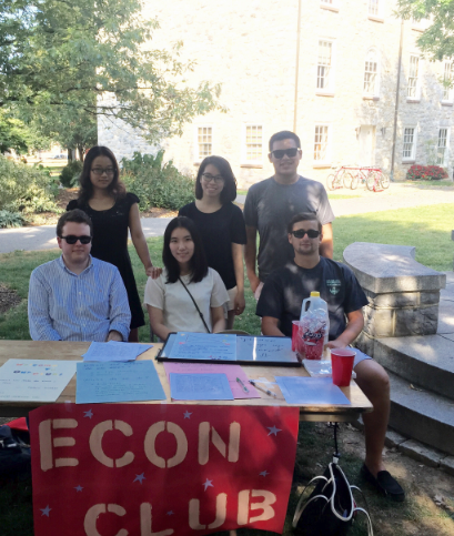 The economics club, which formed this year, recruited new members at the Activities Fair on Sep. 6.