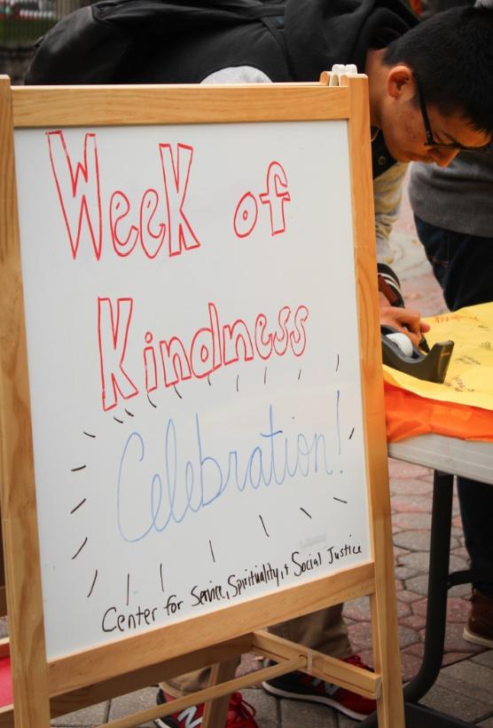 CSSS promotes kindness on Britton Plaza.