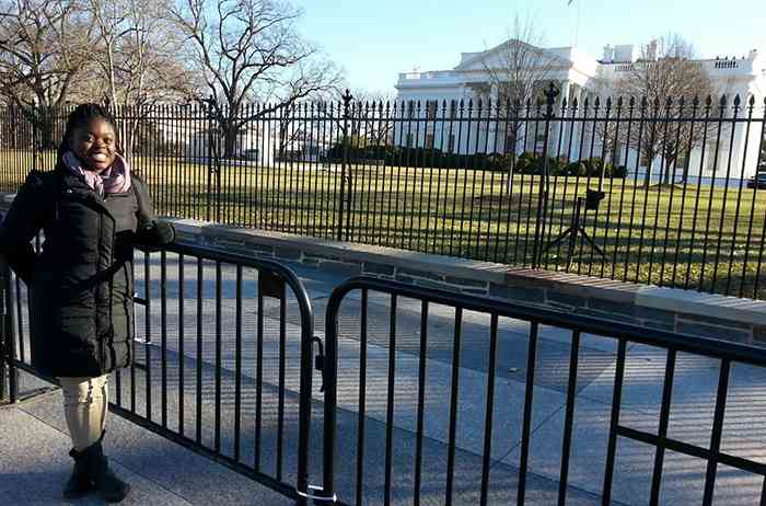 Adu-Brempong at the White House.