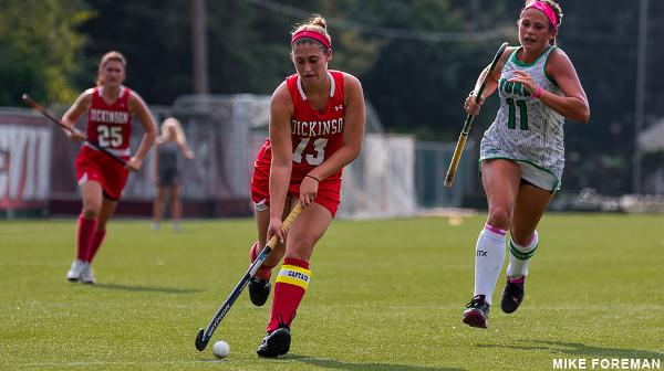 Catherine Perlmutter 17 became Dickinsons field hockey all-time points leader on Wednesday.
