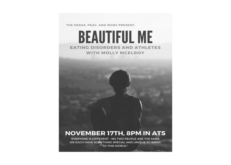 The poster for the “Beautiful Me” event, which will be held in ATS on Nov. 17 at 8 p.m.