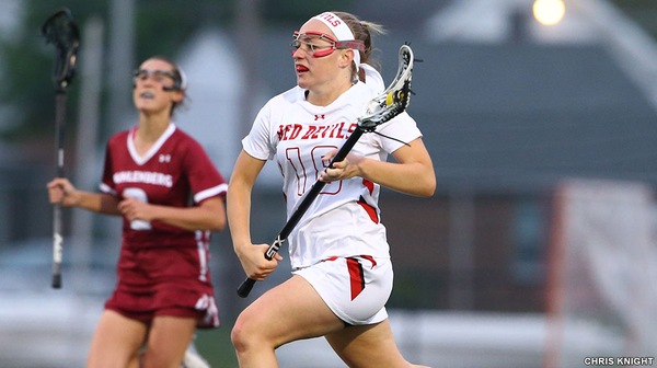 The Dickinson women’s lacrosse team earned its first victory of the season in a blowout win over Mount Union University on Saturday afternoon, March 4.