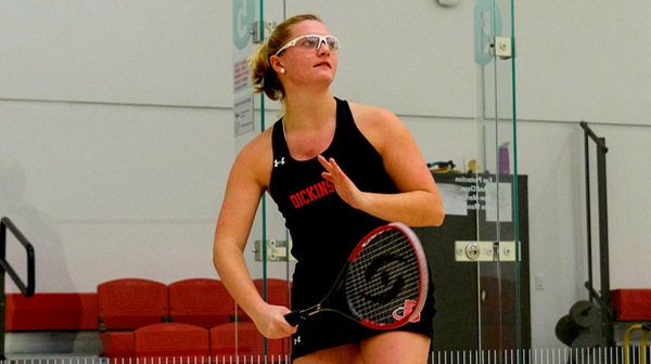 The Red Devil women’s sqash team bounced back to beat Bowdoin at Princeton on Sunday. 