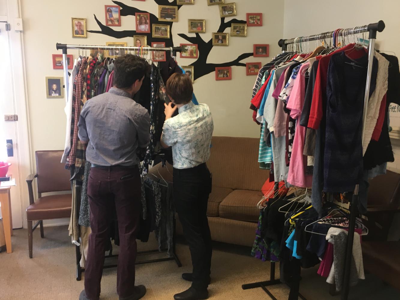 The clothing drive allowed members of the Dickinson community to donate clothes so that non gender binary conforming students could seek clothing that help affirm their identity.
