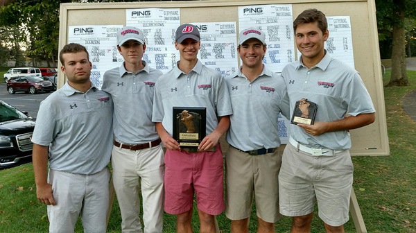 The Dickinson men and womens golf teams earned top marks in their respective tournaments.