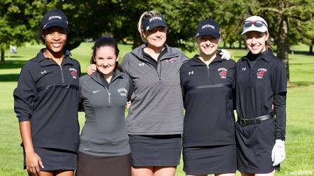 The Dickinson womens golf team finished first at the All-American Red Devil Classic.