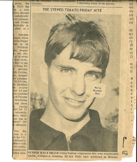 A picture of Nation that was published in his college newspaper