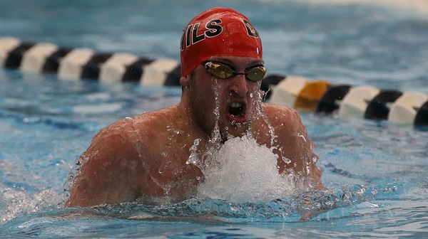 The Dickinson mens swim team won their tri-match against Wilkes and Lebanon Valley.