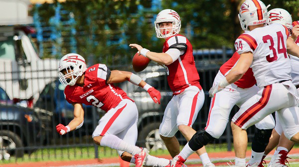 The Dickinson Football Team played hard until the end pushing, the game against Susquehanna into overtime, but lost in the final minutes. 