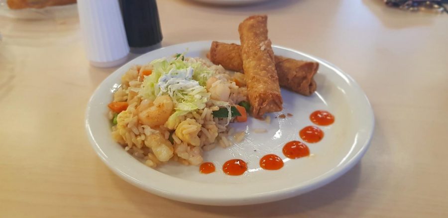 Caf Review: Shrimp Fried Rice and Spring Rolls