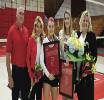 Volleyball Hosts Senior Day against Haverford, Misericordia