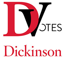 Logo of Dickinson Votes, an initiative that seeks to register Dickinson students to vote in Carlisle or wherever they are registered. Courtesy of the Dickinson College website.