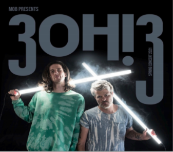 3OH!3 was selected to host a virtual concert for
Dickinson on Mar. 6.