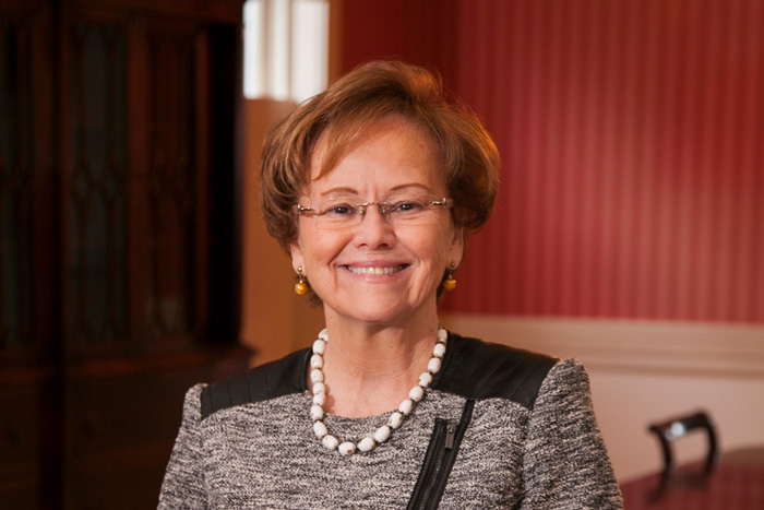 Photo of President Margee Ensign. Courtesy of hechingerreport.org 
