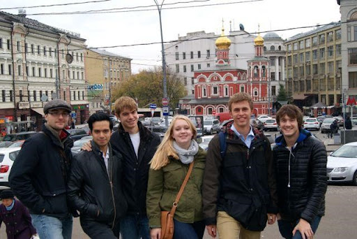Dickinson students in Moscow apart of the Dickinson-in-Moscow study abroad program (via Dickinson College)