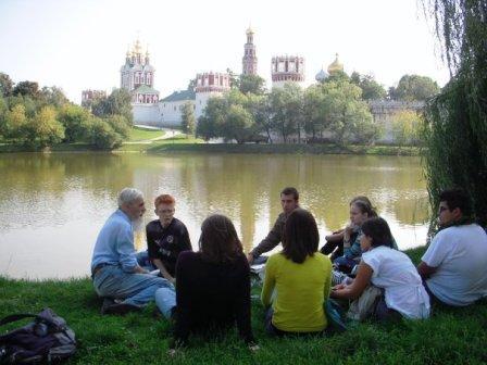 Dickinson students studying in Moscow (via: Dickinson College)