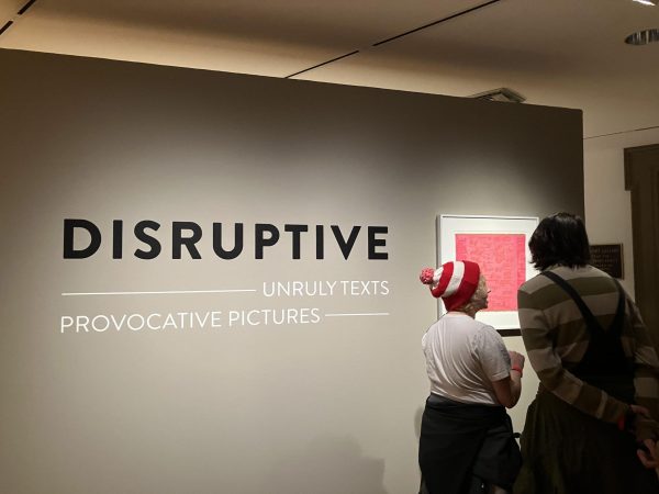 “Disruptive” art on display at the Trout Gallery
