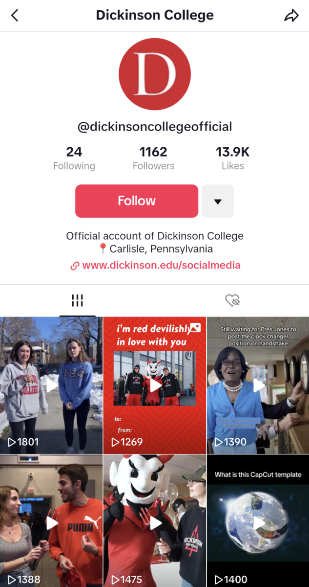 Moving towards a new era: Dickinson’s approach to student life on TikTok 